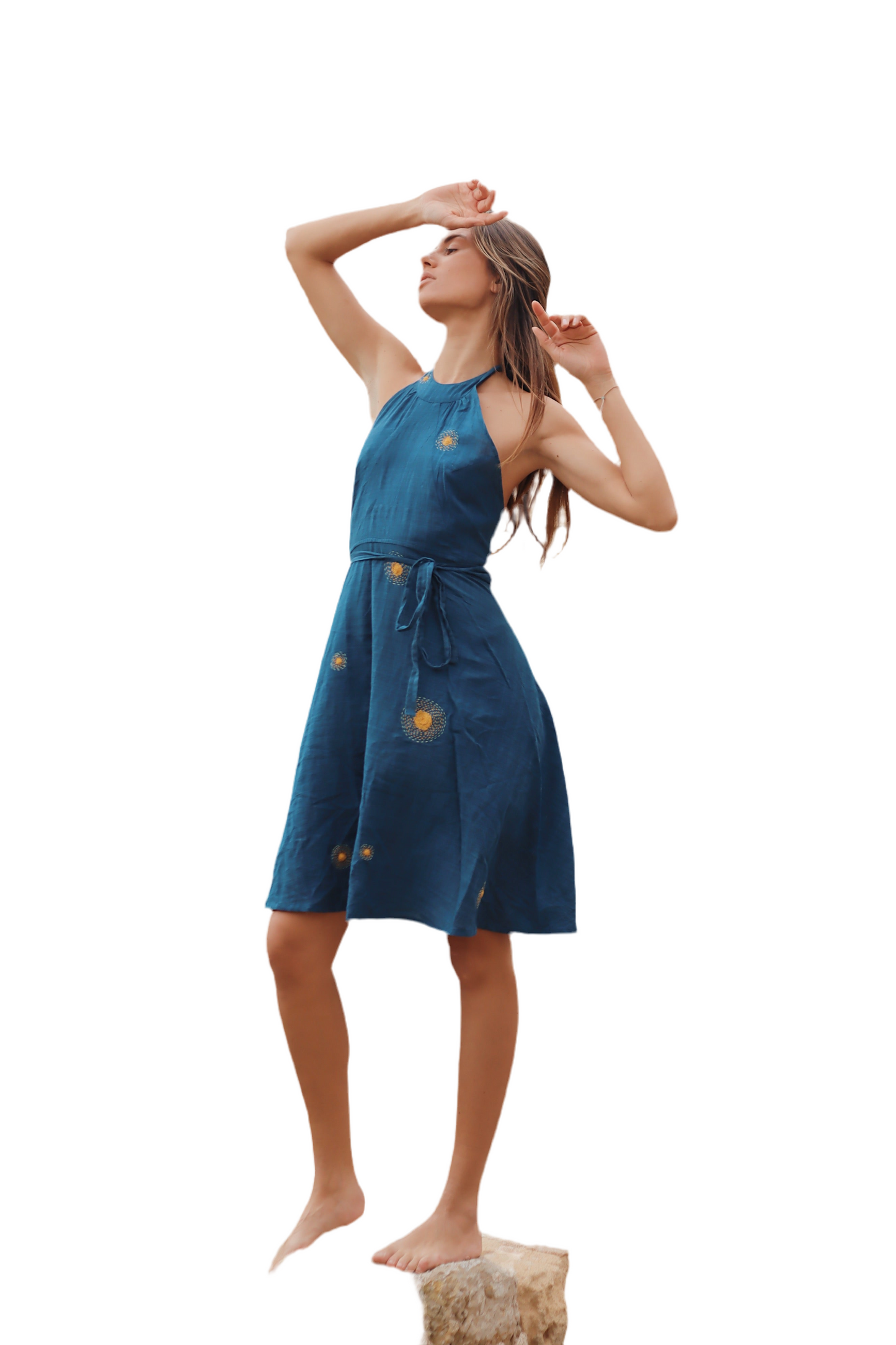 Constellation wrap dress