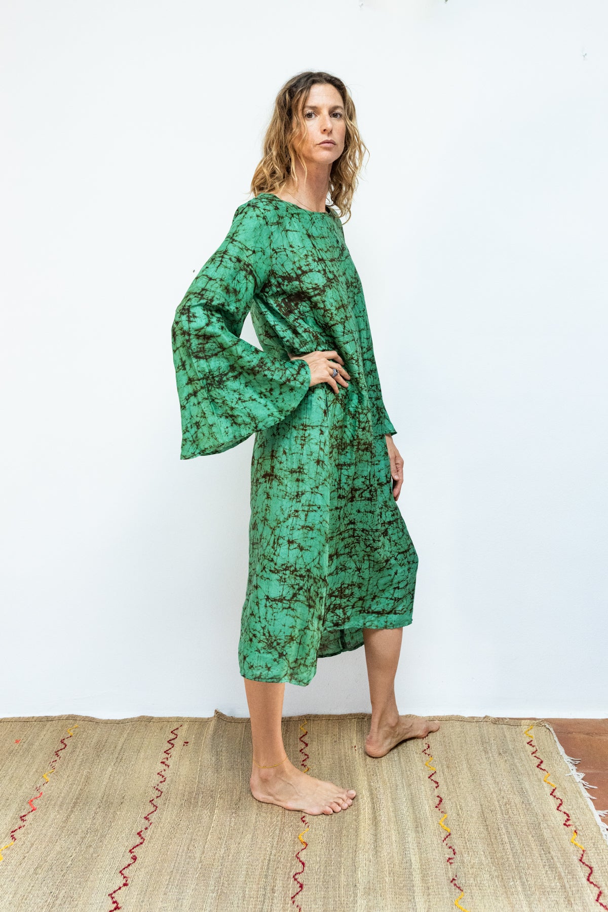 Silk Batik float dress