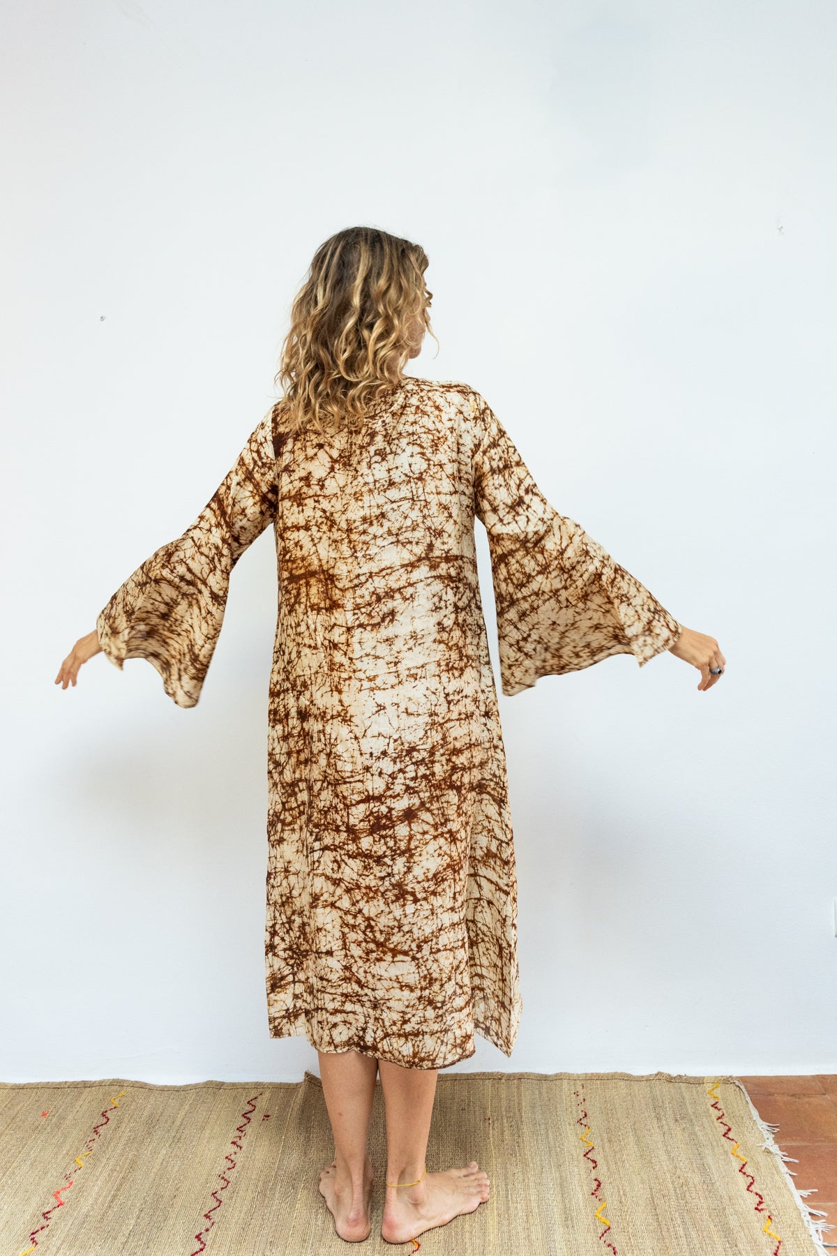 Silk Batik float dress