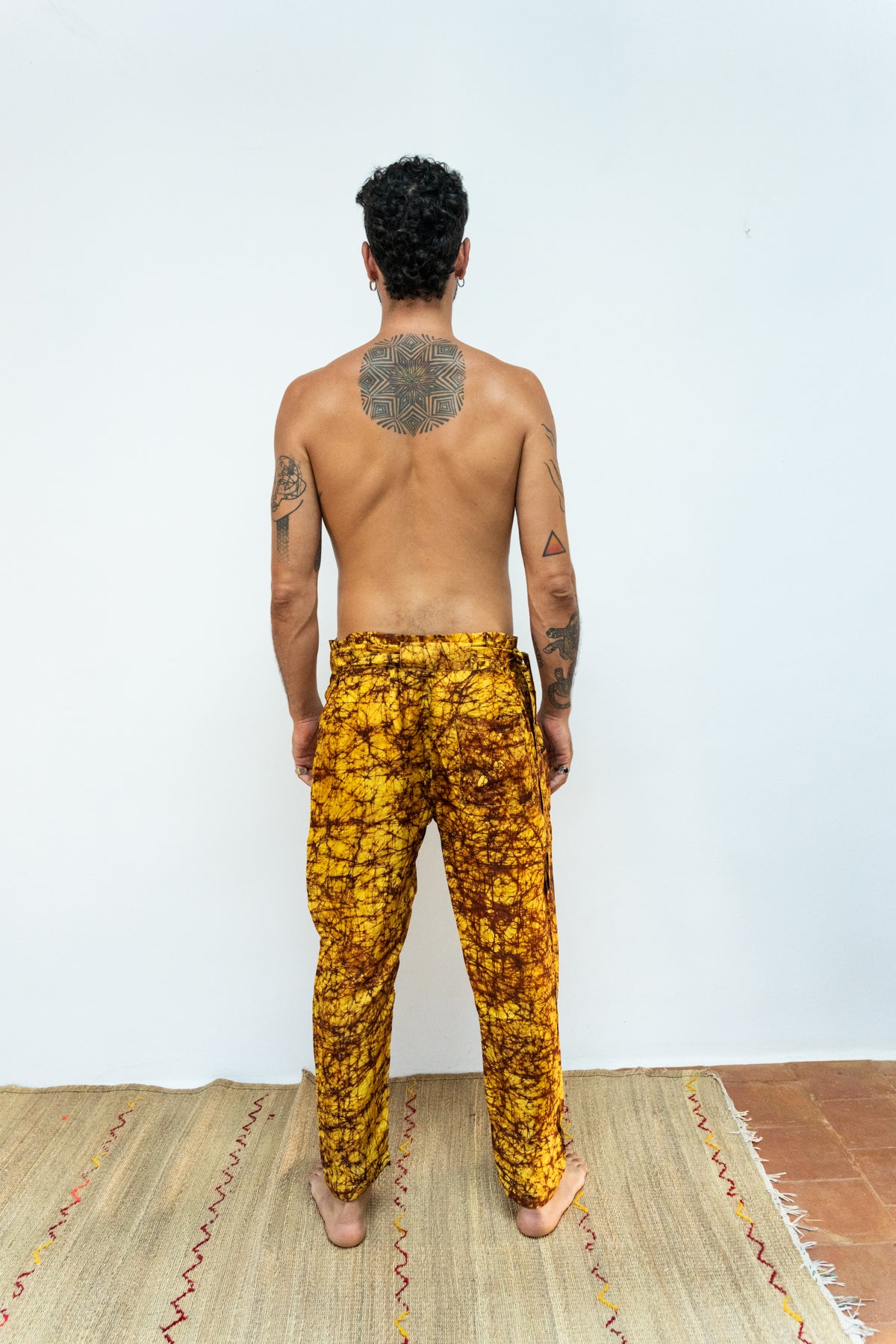 Silk Batik wrap pants