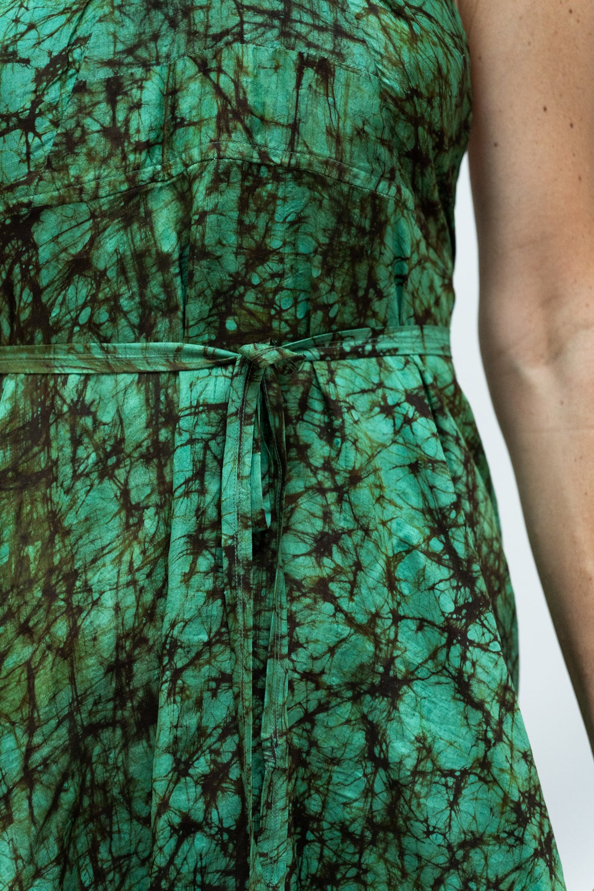 Silk Batik mini dress