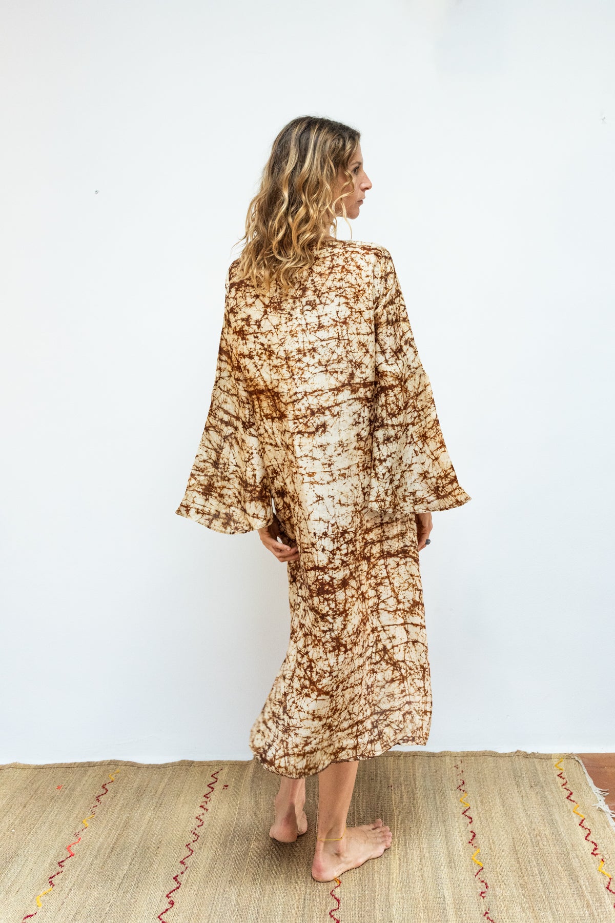 Silk Batik float dress