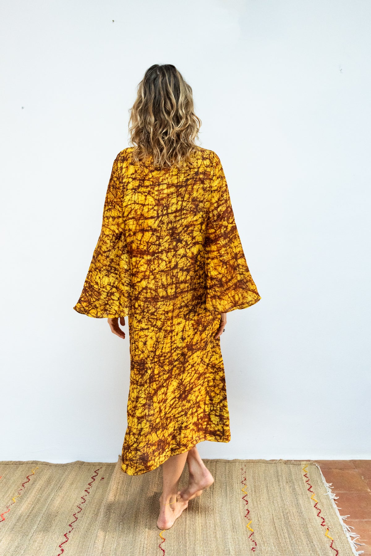Silk Batik float dress