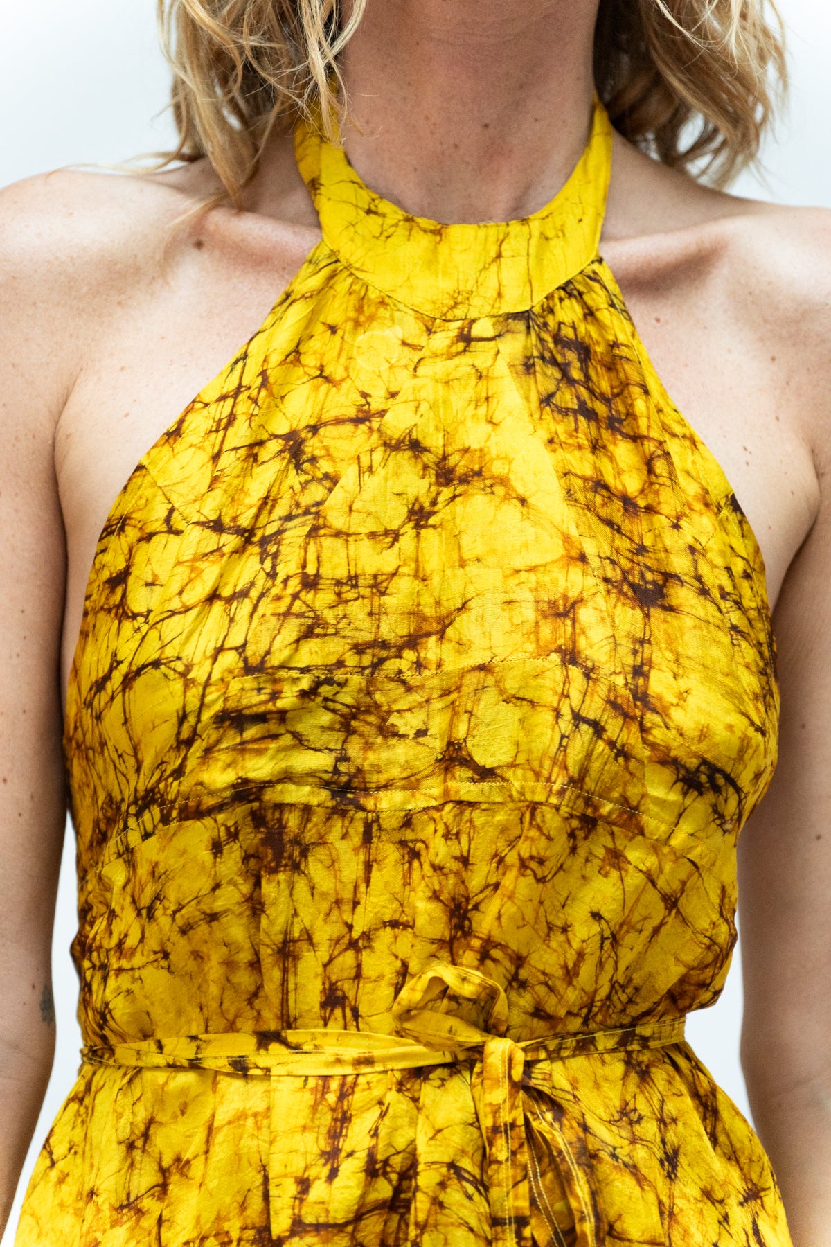 Silk Batik mini dress