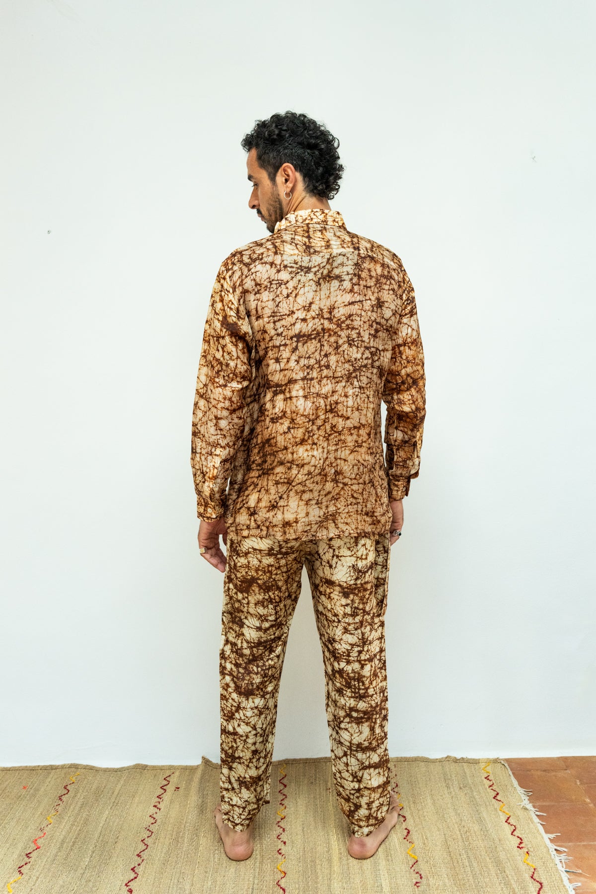 Silk Batik wrap pants