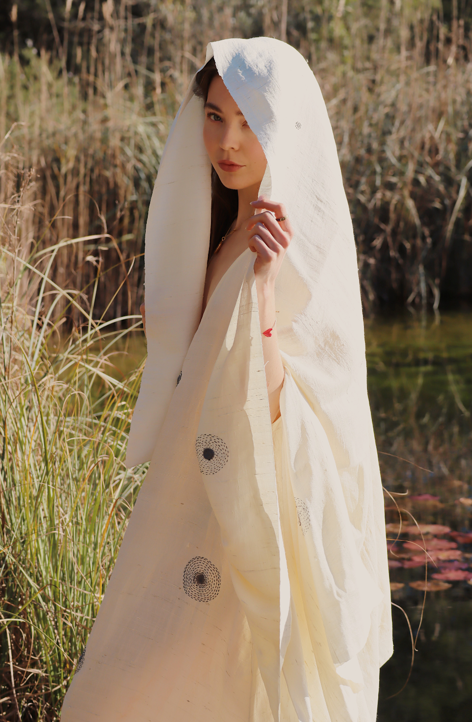 Constellation silk dress