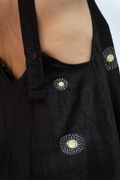 Constellation silk dress