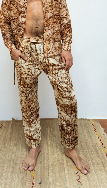 Batik wrap pants