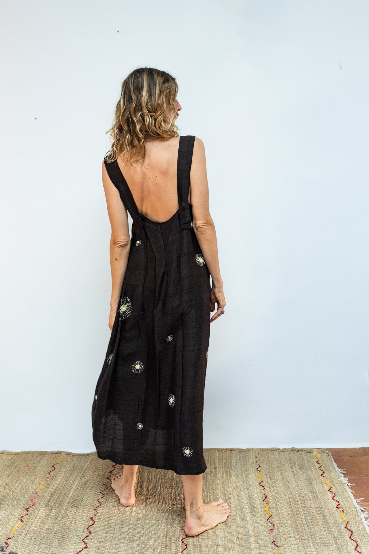 Constellation silk dress