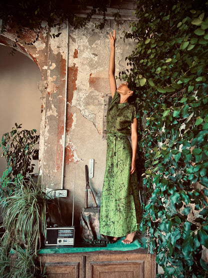 Silk Batik long skirt